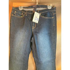 JEANSTAR Stretch Straight Leg Denim Jeans‎ Mid Rise Regular Fit Blue Size 8 B3